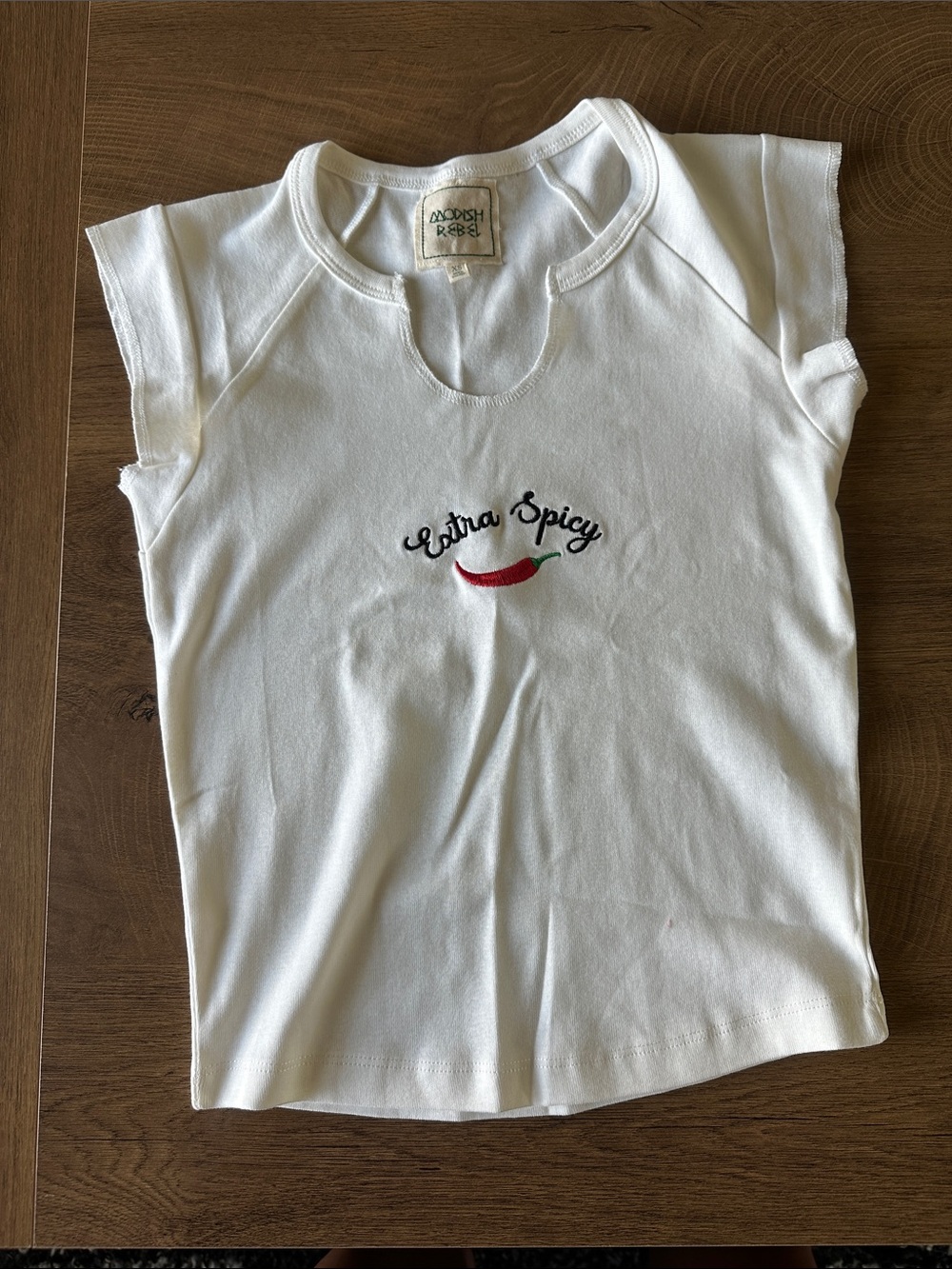 Kids White 'Extra Spicy' Tank Top by Adoosh Rebel